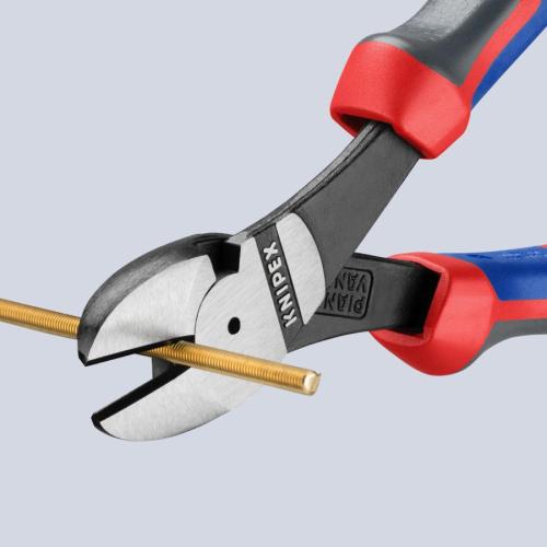 Knipex High Leverage Diagonal Cutter with Multi-component Grips 180mm 74 02 180